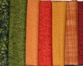 Fall Bundle Coordinates New Fabric Line Eight (8) Half yard Cuts 1/2 Yard of Each