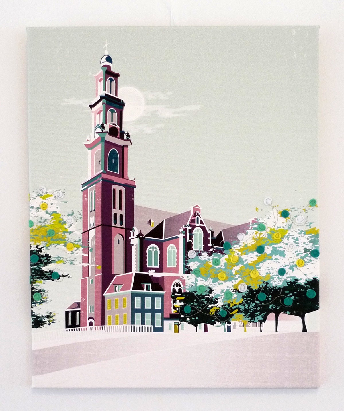 Westerkerk, Amsterdam - Canvas, Textiles, Print
