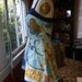 Star Wars Pinup Dress with Navy Collar- Upcycled OOAK