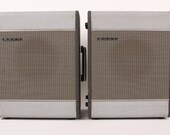 Vintage Sony Speaker System P.A. Mid Century Modern 1960s with carrying handle SS-80 8 OHMS Sony Corp. Tokyo Japan
