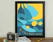 Nautical Nursery Art,  Mother Goose Concert Poster