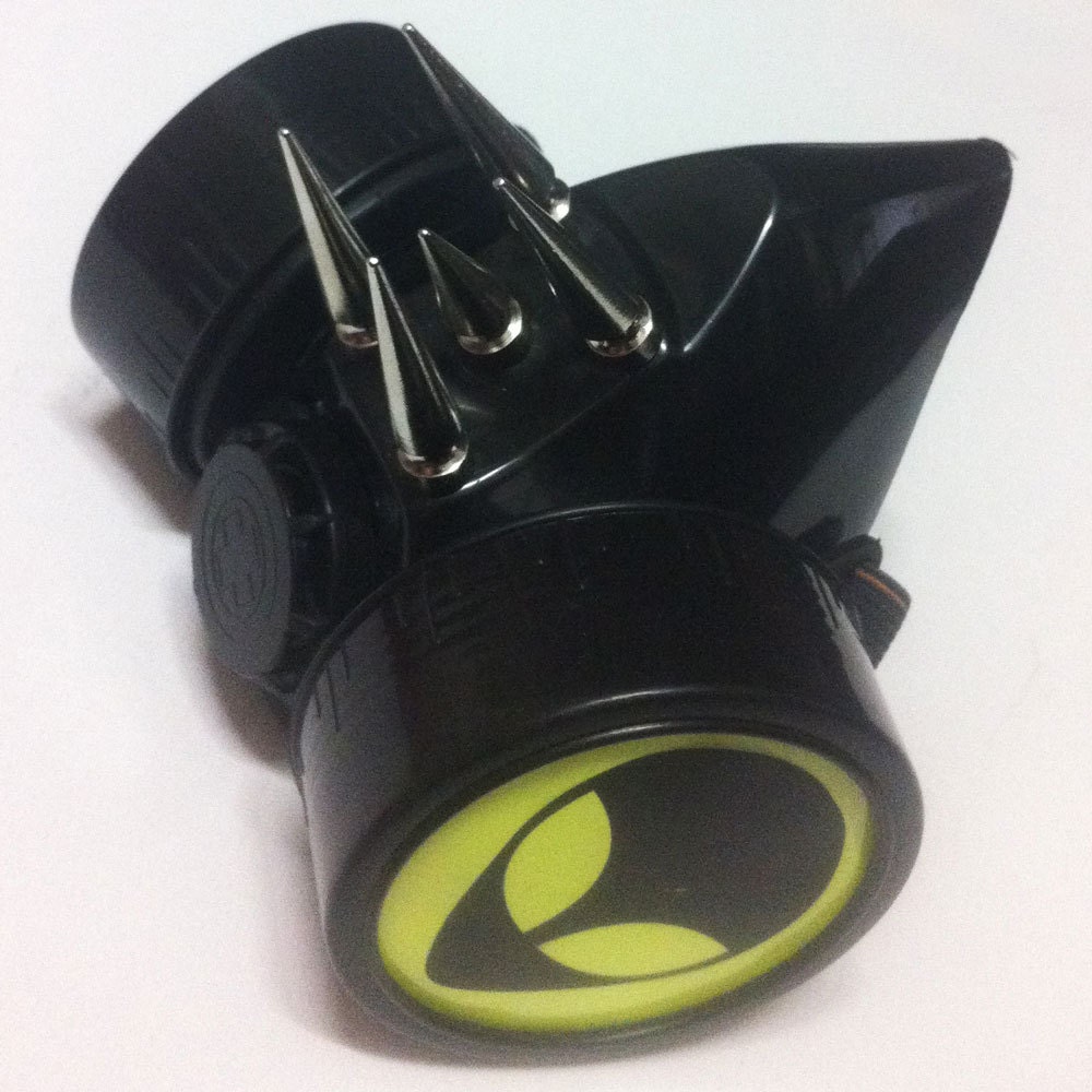 Gas Mask (Double Cylinder) Yellow Alien Invasion with Spikes