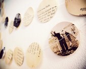 Vintage Photo Garland "Family Tree" Antique Book Bunting - Upcycled Paper Banner - Vintage Home Decor