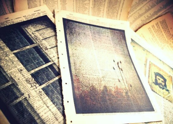 Fine Art Print on Vintage Dictionary Page - Vintage Encyclopedia Print