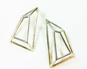 Architectural Structure Geometric Sterling Silver Earrings