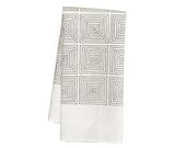 White Squares Tea Towel