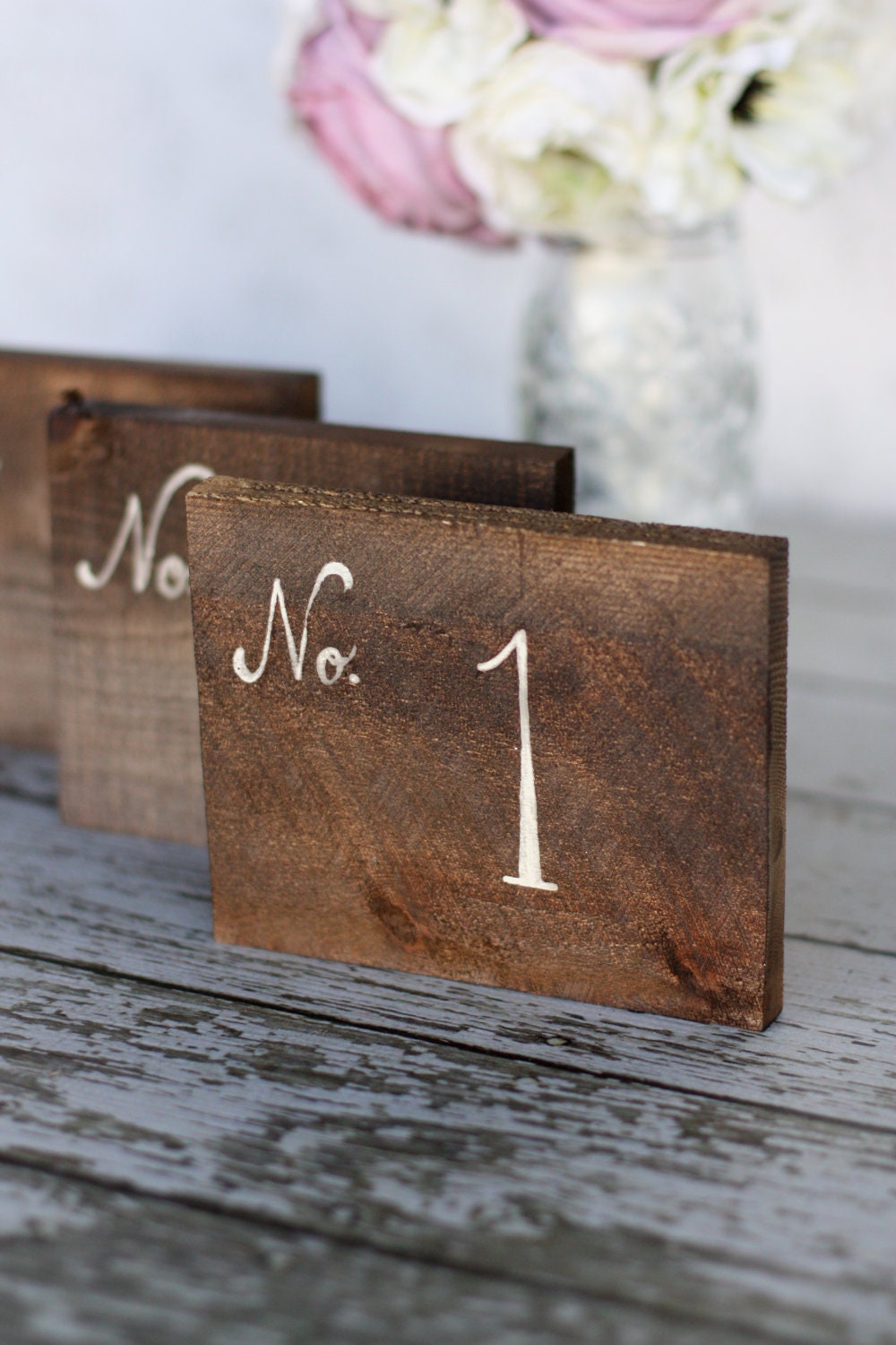 Rustic Table Numbers Barn Wood Wedding Decor Country Barn Shabby Chic (item P20003)