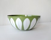 Cathrineholm Lotus Bowl Green 9.5 inch Mid Century Modern