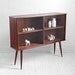 Mid Century Teak Bookshelf - Cabinet, Wall Unit, Credenza, Modern
