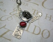 Sterling Silver Angel Pendant Necklace, handmade