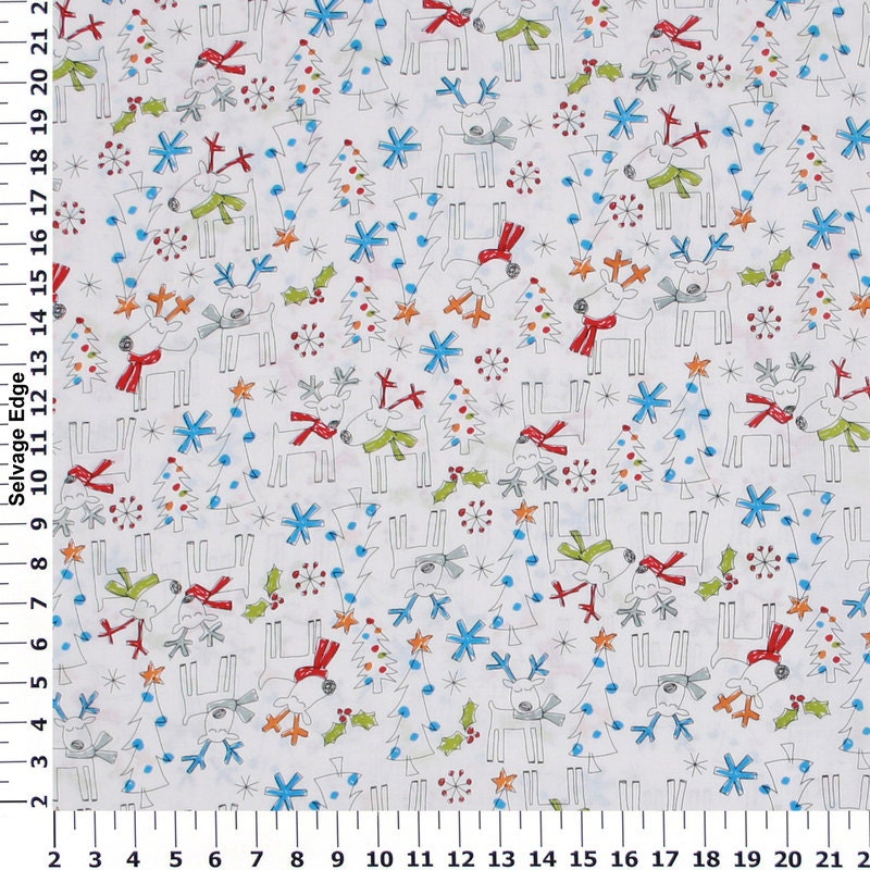 Resting Reindeer - Infant or Toddler bib - Adjustable snaps - reversible