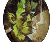 Mike Hoffman Monster Halloween Punk Prints His & Hers FRANKENSTEIN AND BRIDE