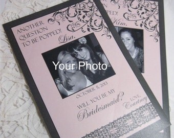 Private Listing for idooliviadavila Modern Wine Label Bridal Party Gifts - Custom Bridesmaid Photo Wine Labels for your Bridal Party