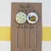 Fabric Button Bookmarks set