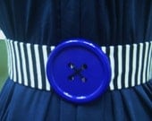 Elastic Waist Belt Women Handmade Wide Striped Belt  Sale