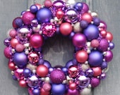 Ornament Wreath Purple and Pink Shades by Silk N Lights Designs