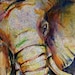 Elephant Watercolor print 18x24