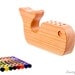 Crayon Holder - Natural & Organic Wooden Whale 8ct Crayon Holder