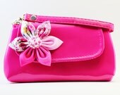 Pink Clutch, Wallets  Cases, Wallets, Gadget Wallet iPhone Samsung Galaxy, CellPhone Case, Padded