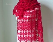 INSTANT DOWNLOAD, ELEKTRA, Crochet shawl pattern pdf