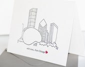 Chicago Bean - Single Letterpress Card
