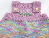 Hand knit wool baby sack wearable blanket