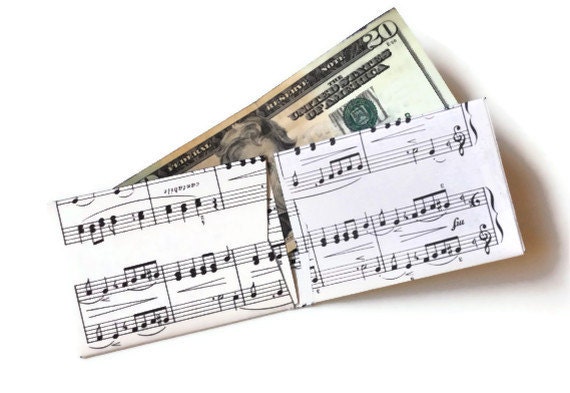 Sheet Music Wallet/Gift Card Enclosure