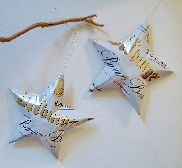 Bitburger Beer Aluminum Can Stars Bitte ein Bit German Beer Home Decor Oktoberfest