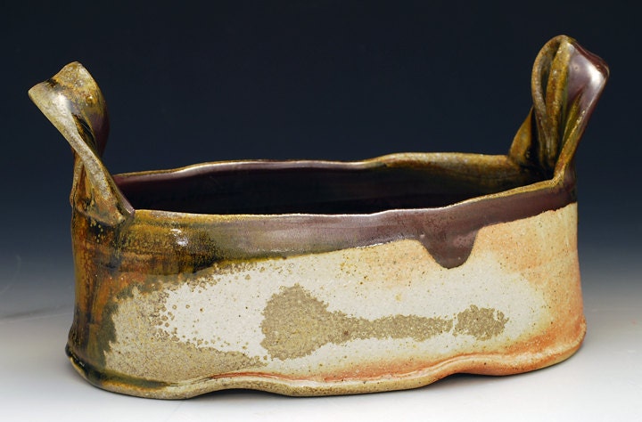 Wood-Fired Stoneware Oblong Baker