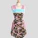 SALE 30% OFF Retro Full Kitchen Apron / Handmade Womens Apron Chocolate Strawberries Whipped Cream Sweet and Yummy