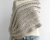 Free SHIPPING Beige  Scarf Shawl  Mothers Day gift  UNDER 75USD For Her for  girl  for Mom