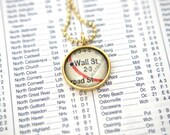 Necklace Pendant Manhattan New York City NYC Subway Map Made in USA