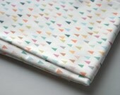mountains - pastel fabric - fat quarter - triangle fabric - geometric fabric