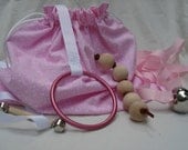 Bag of Baby Toys in pink