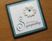 With Sympathy, Condolences, Square, Green, Card
