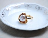 Handmade Jewelry -  Vintage Pearl Button Ring - Eco Mother's Day Gift