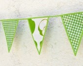 Apple and Lime Green Check  Party party   Check out our gorgeous trim work  Ready to Ship