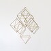 Large Brass Himmeli / Modern Hanging Mobile / Geometric Sculpture