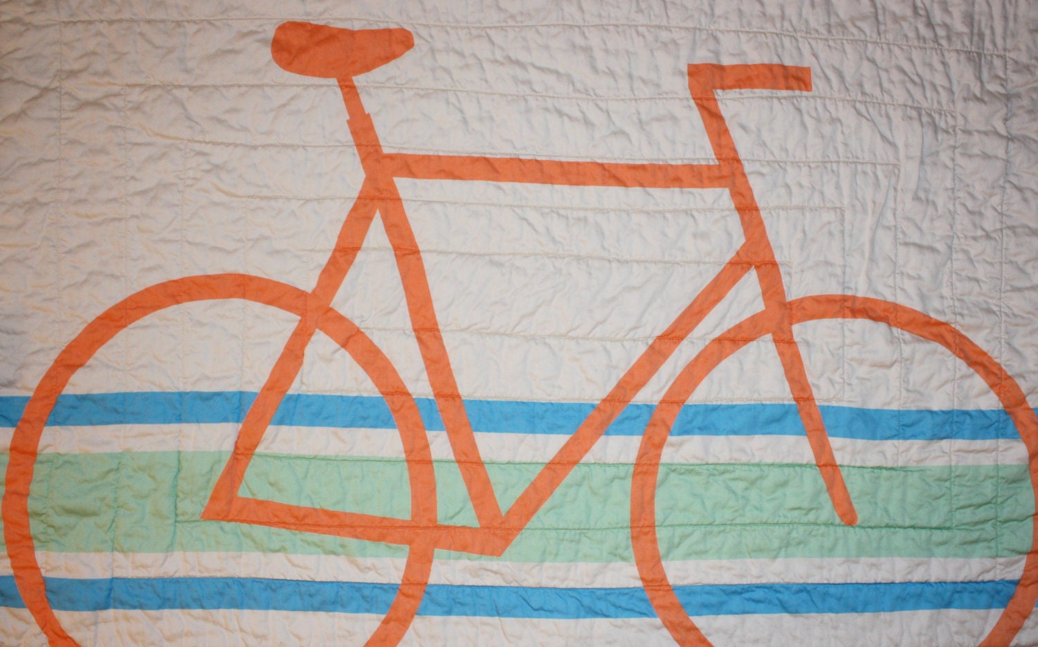 Modern Organic Bicycle Crib/Toddler Quilt