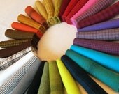 Hand Dyed Felted Wool Fabric for Rug Hooking, Applique, Penny Rugs and Sewing Projects/ H208
