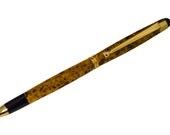 Unique Stylus And Pen In Gold and Brown Confetti Corian Gift For Her or Him