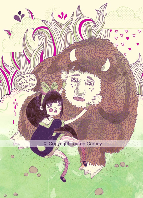 I Like Giants A4 Print