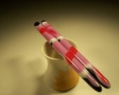 Acrylic hair sticks Pink Cow 5 in.