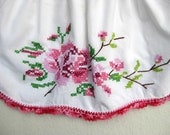 2T Little Girls Skirt Upcycled Pillowcase Eco Friendly