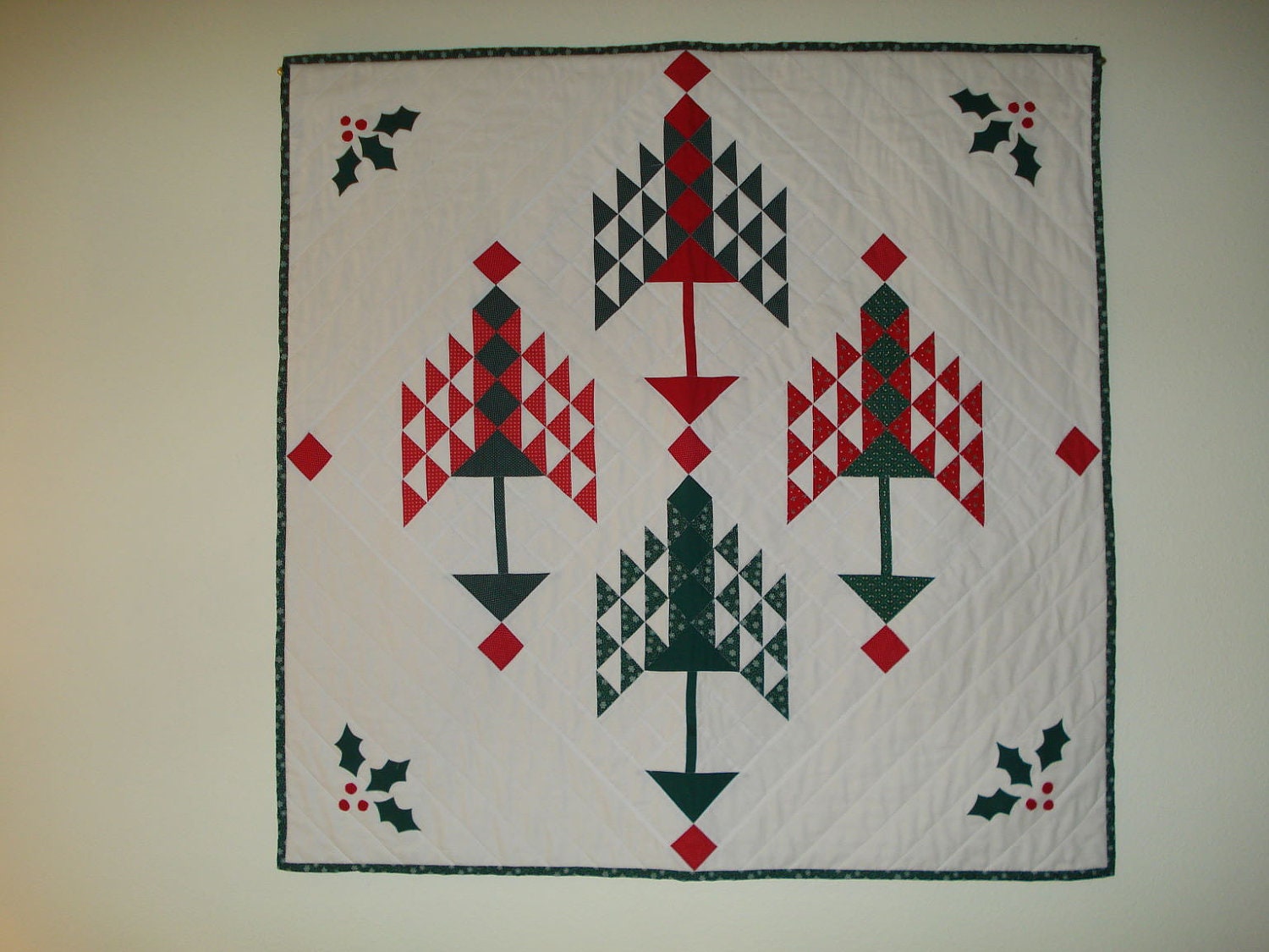 Quilted  Wall Hanging Christmas in the Pines
