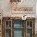 Painted Cottage Chic Shabby Aqua Hand Made French Cabinet SV301