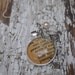 Vintage Dictionary  Necklace Pendant PEACE with Charms