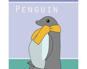 8x10 Penguin Nursery Print