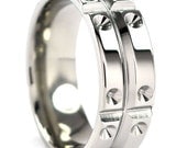 New 8mm MATRIX Titanium Ring with Free Sizing 4-17