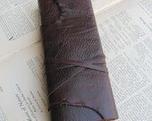 Rustic Brown Leather Ledger Style Journal